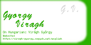 gyorgy viragh business card